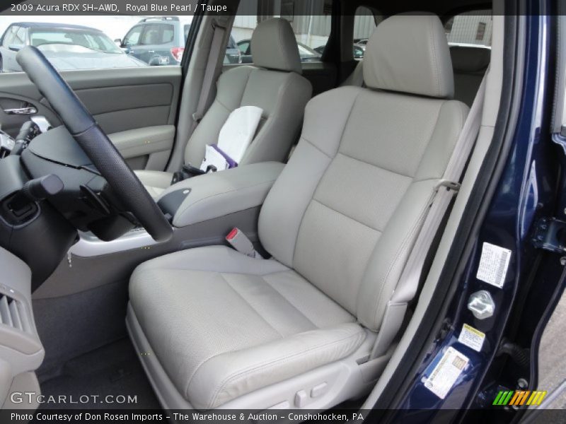 Royal Blue Pearl / Taupe 2009 Acura RDX SH-AWD