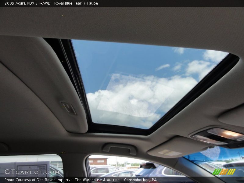 Royal Blue Pearl / Taupe 2009 Acura RDX SH-AWD