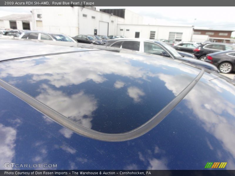 Royal Blue Pearl / Taupe 2009 Acura RDX SH-AWD