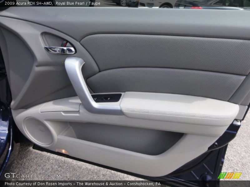 Royal Blue Pearl / Taupe 2009 Acura RDX SH-AWD