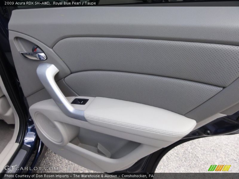 Royal Blue Pearl / Taupe 2009 Acura RDX SH-AWD