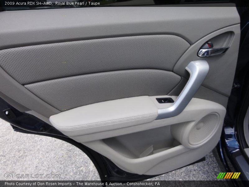 Royal Blue Pearl / Taupe 2009 Acura RDX SH-AWD