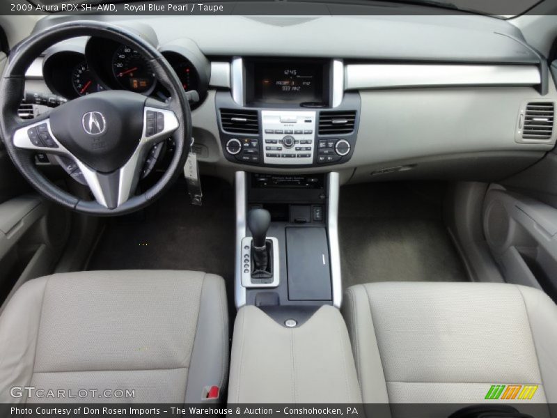 Royal Blue Pearl / Taupe 2009 Acura RDX SH-AWD