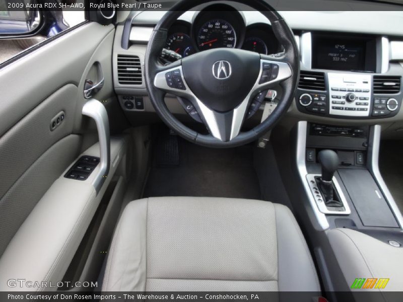 Royal Blue Pearl / Taupe 2009 Acura RDX SH-AWD