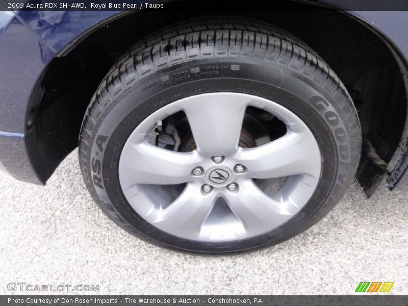 Royal Blue Pearl / Taupe 2009 Acura RDX SH-AWD