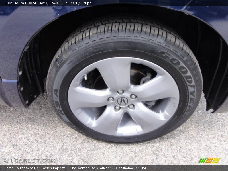 Royal Blue Pearl / Taupe 2009 Acura RDX SH-AWD