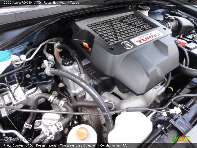 Royal Blue Pearl / Taupe 2009 Acura RDX SH-AWD