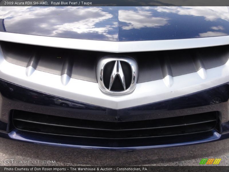 Royal Blue Pearl / Taupe 2009 Acura RDX SH-AWD