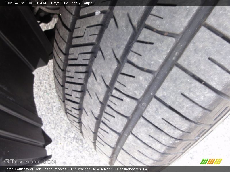 Royal Blue Pearl / Taupe 2009 Acura RDX SH-AWD