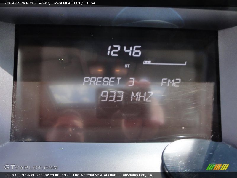 Royal Blue Pearl / Taupe 2009 Acura RDX SH-AWD