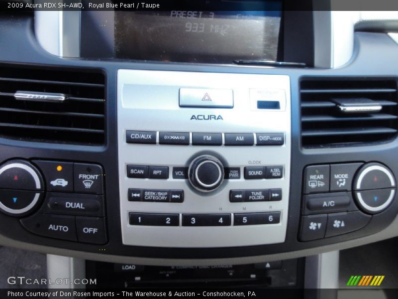 Royal Blue Pearl / Taupe 2009 Acura RDX SH-AWD