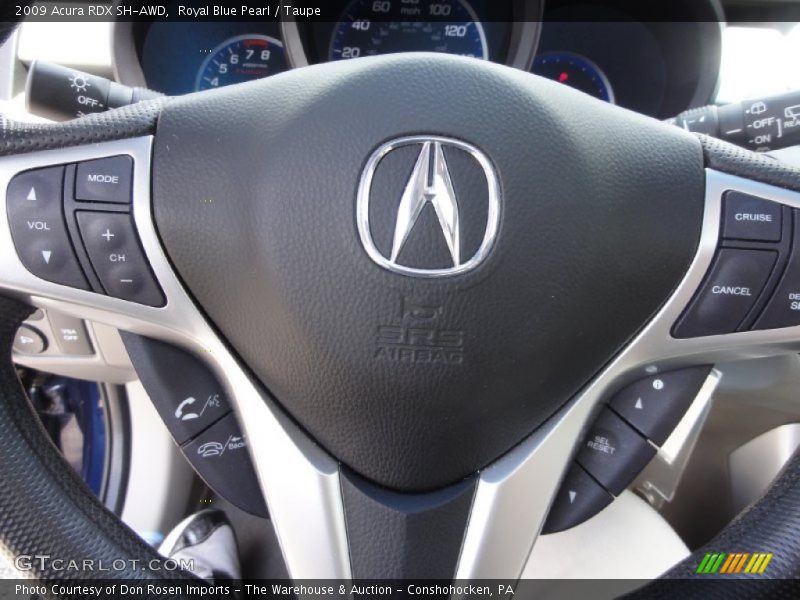 Royal Blue Pearl / Taupe 2009 Acura RDX SH-AWD