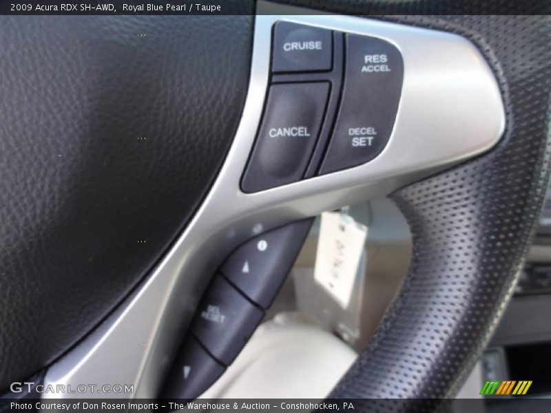 Royal Blue Pearl / Taupe 2009 Acura RDX SH-AWD