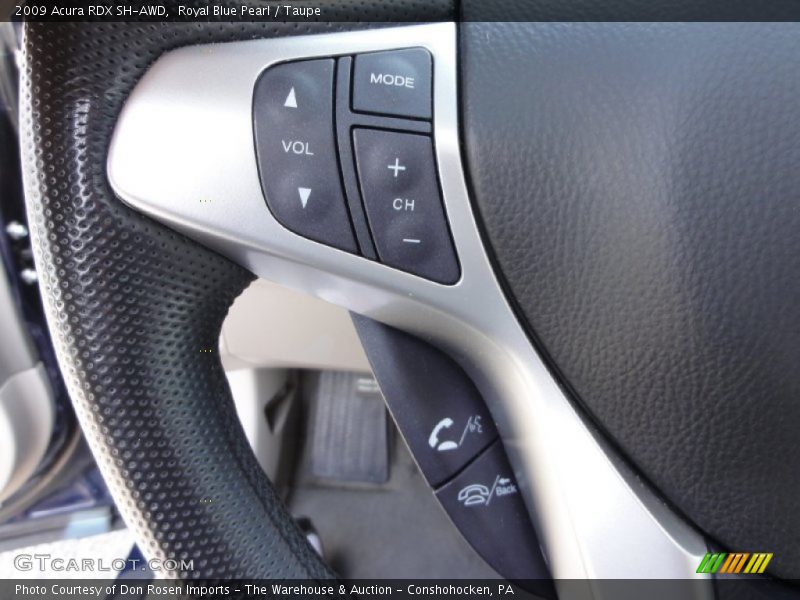 Royal Blue Pearl / Taupe 2009 Acura RDX SH-AWD