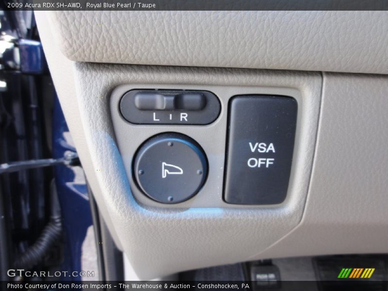Royal Blue Pearl / Taupe 2009 Acura RDX SH-AWD