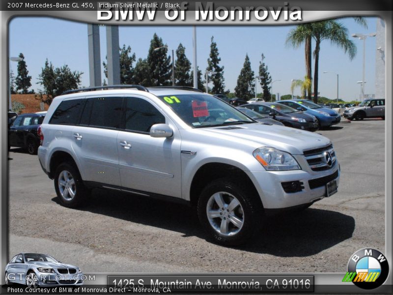 Iridium Silver Metallic / Black 2007 Mercedes-Benz GL 450