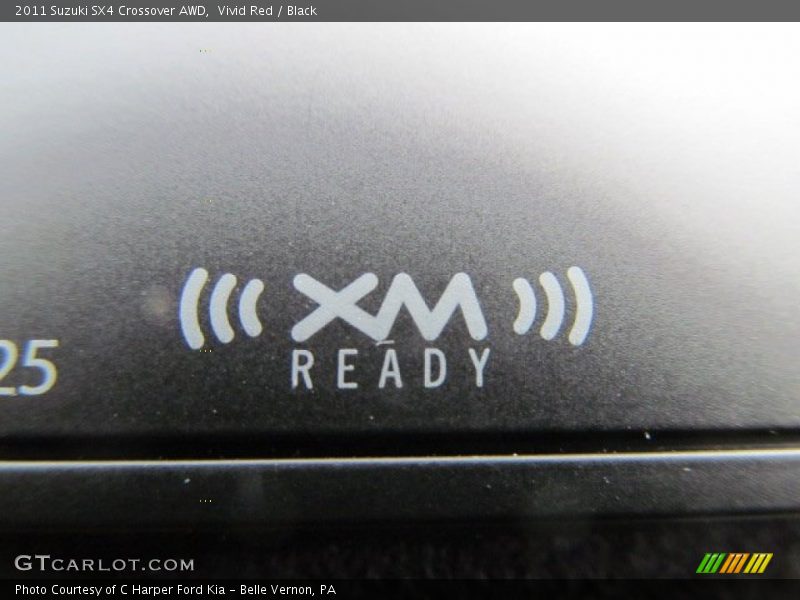 Vivid Red / Black 2011 Suzuki SX4 Crossover AWD