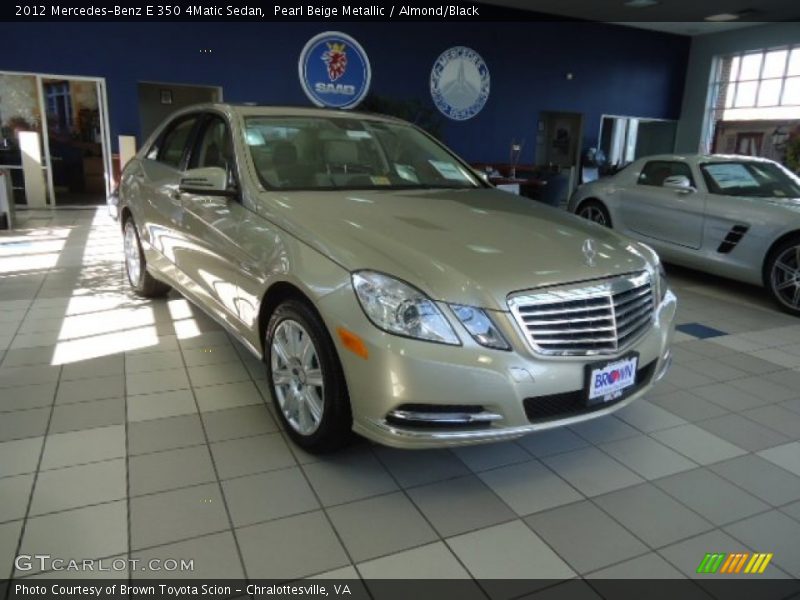 Pearl Beige Metallic / Almond/Black 2012 Mercedes-Benz E 350 4Matic Sedan