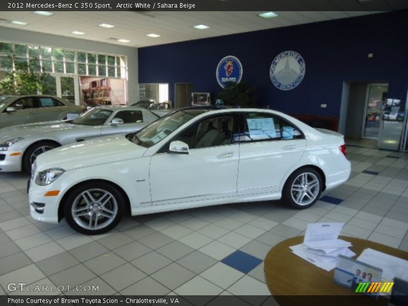 Arctic White / Sahara Beige 2012 Mercedes-Benz C 350 Sport