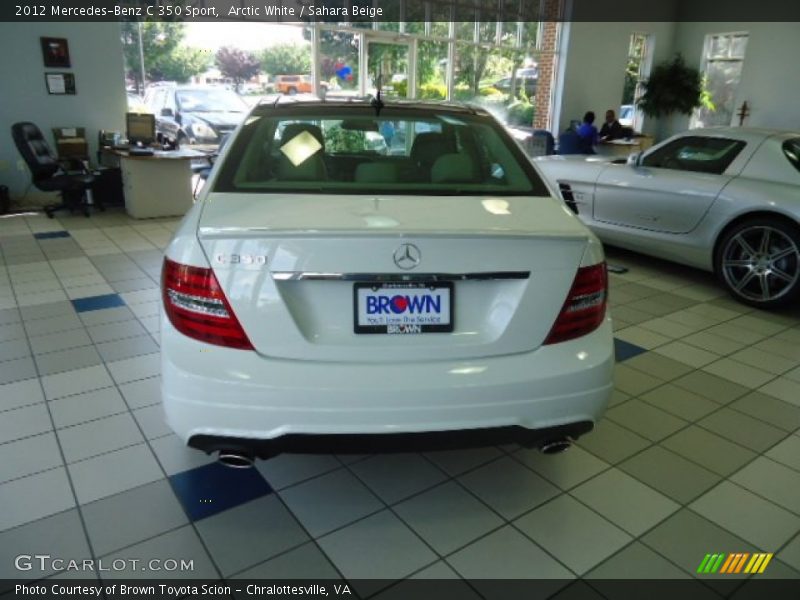 Arctic White / Sahara Beige 2012 Mercedes-Benz C 350 Sport