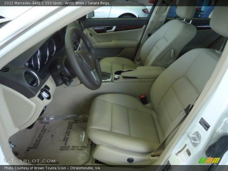 Arctic White / Sahara Beige 2012 Mercedes-Benz C 350 Sport