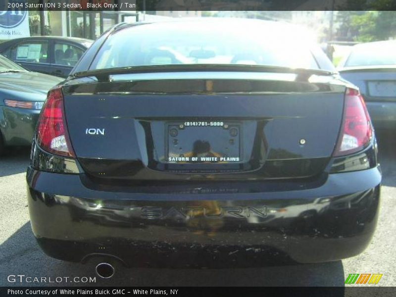 Black Onyx / Tan 2004 Saturn ION 3 Sedan