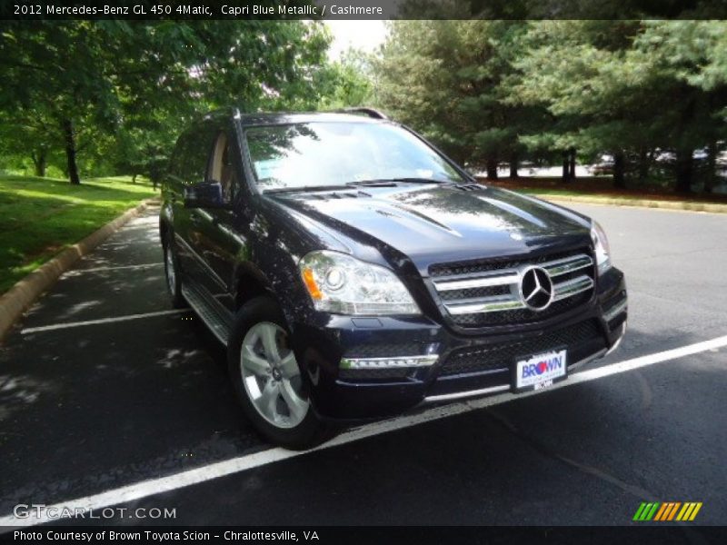 Capri Blue Metallic / Cashmere 2012 Mercedes-Benz GL 450 4Matic