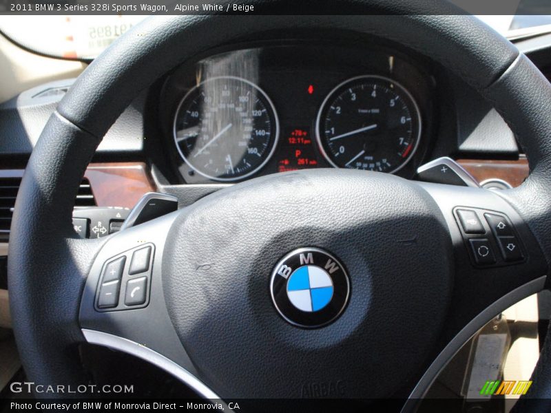 Alpine White / Beige 2011 BMW 3 Series 328i Sports Wagon
