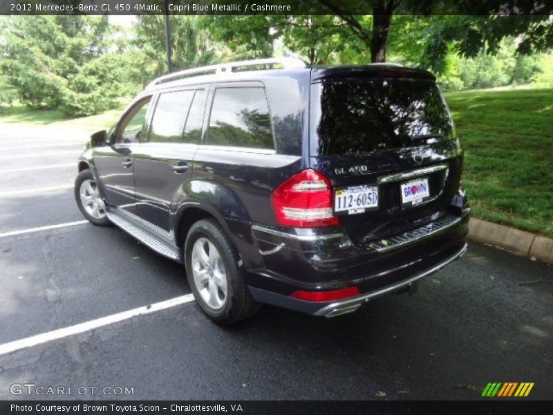 Capri Blue Metallic / Cashmere 2012 Mercedes-Benz GL 450 4Matic