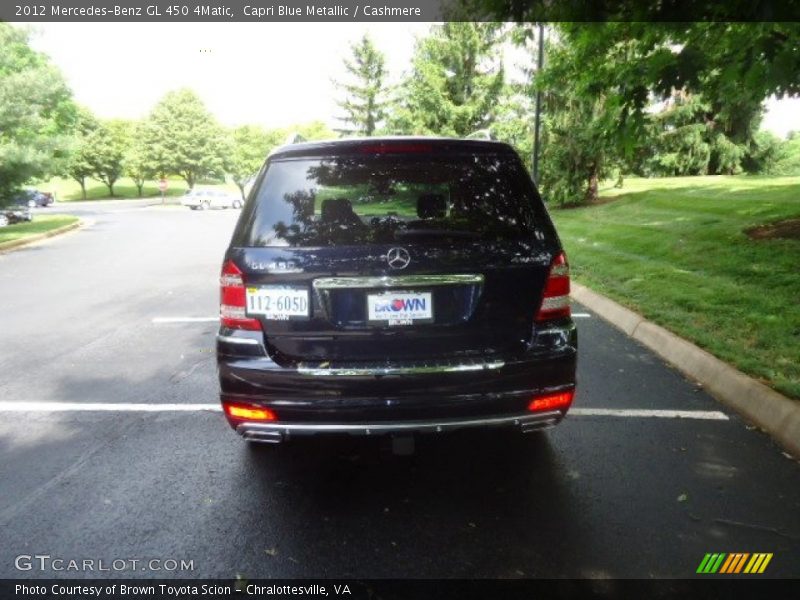 Capri Blue Metallic / Cashmere 2012 Mercedes-Benz GL 450 4Matic