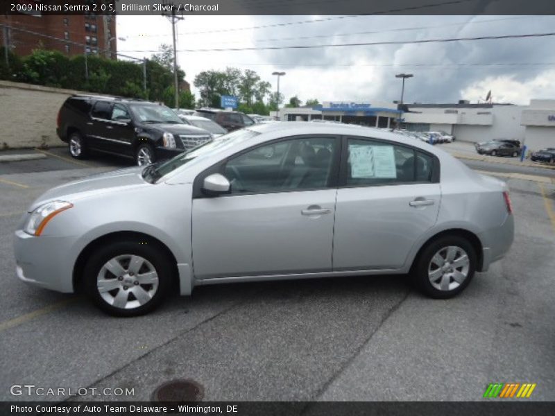 Brilliant Silver / Charcoal 2009 Nissan Sentra 2.0 S
