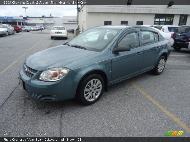 Silver Moss Metallic / Gray 2009 Chevrolet Cobalt LS Sedan