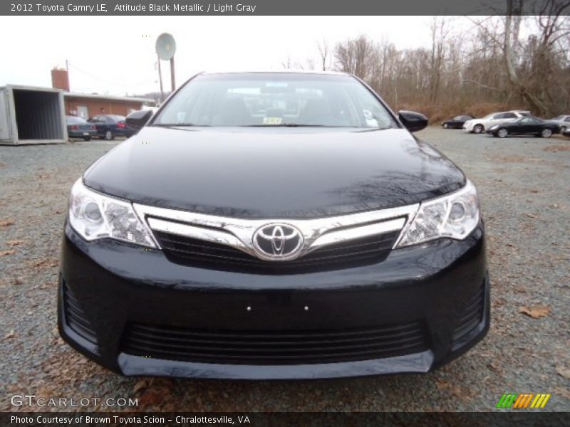 Attitude Black Metallic / Light Gray 2012 Toyota Camry LE