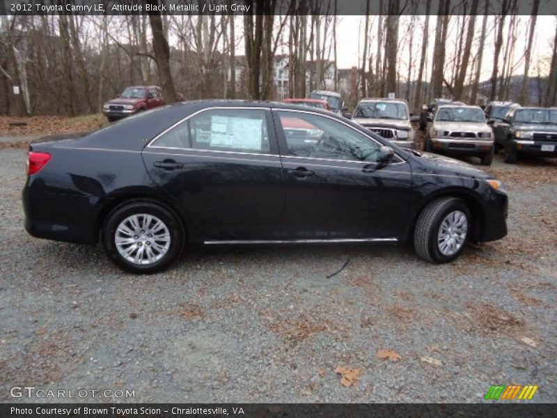 Attitude Black Metallic / Light Gray 2012 Toyota Camry LE