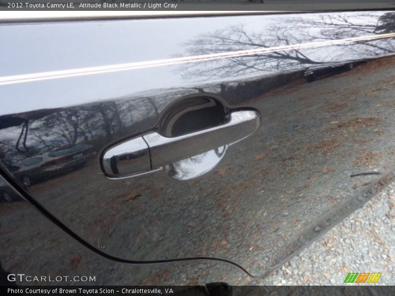 Attitude Black Metallic / Light Gray 2012 Toyota Camry LE