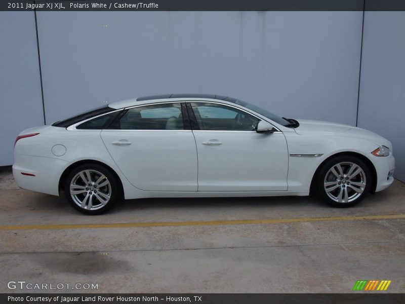 Polaris White / Cashew/Truffle 2011 Jaguar XJ XJL