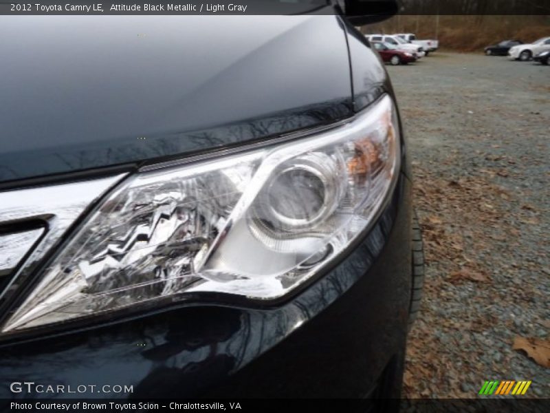 Attitude Black Metallic / Light Gray 2012 Toyota Camry LE