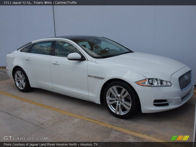 Polaris White / Cashew/Truffle 2011 Jaguar XJ XJL