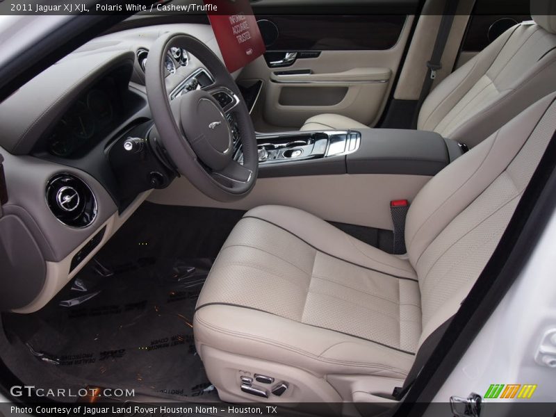 Polaris White / Cashew/Truffle 2011 Jaguar XJ XJL