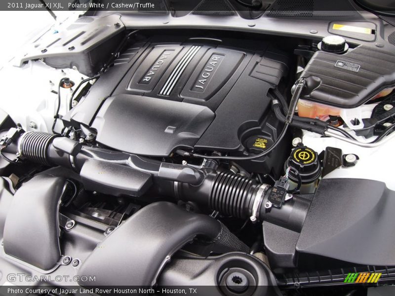 Polaris White / Cashew/Truffle 2011 Jaguar XJ XJL