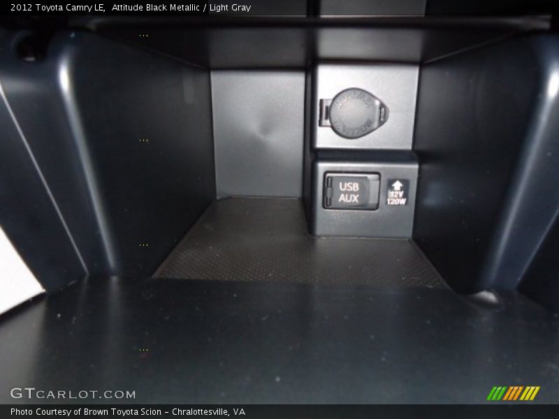 Attitude Black Metallic / Light Gray 2012 Toyota Camry LE