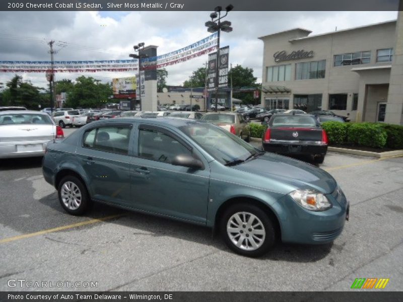 Silver Moss Metallic / Gray 2009 Chevrolet Cobalt LS Sedan