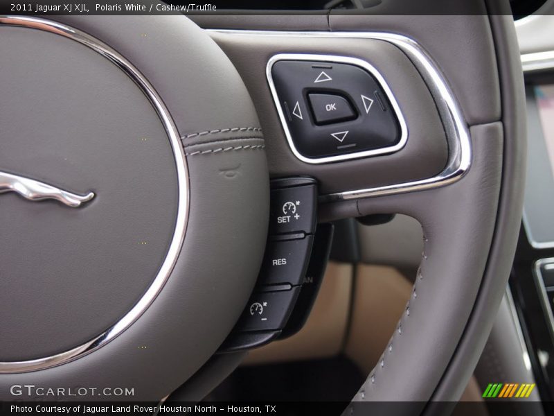 Polaris White / Cashew/Truffle 2011 Jaguar XJ XJL