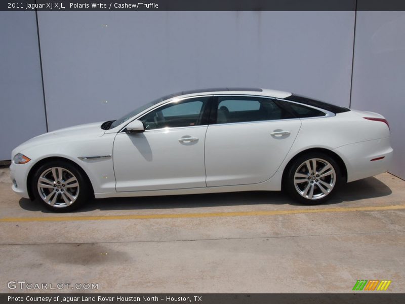 Polaris White / Cashew/Truffle 2011 Jaguar XJ XJL