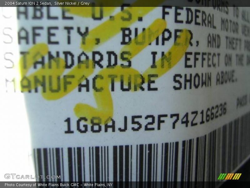 Silver Nickel / Grey 2004 Saturn ION 2 Sedan