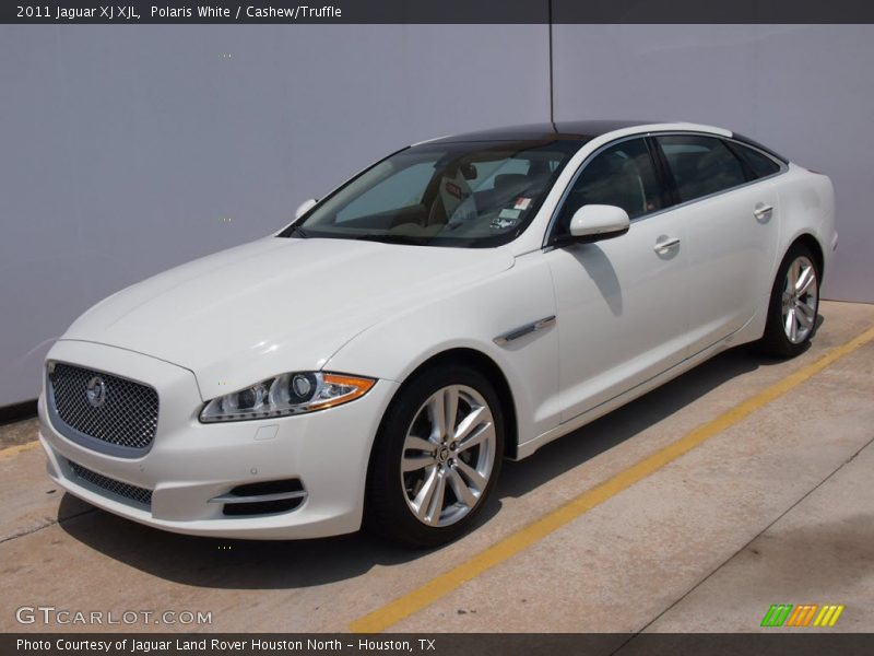 Polaris White / Cashew/Truffle 2011 Jaguar XJ XJL