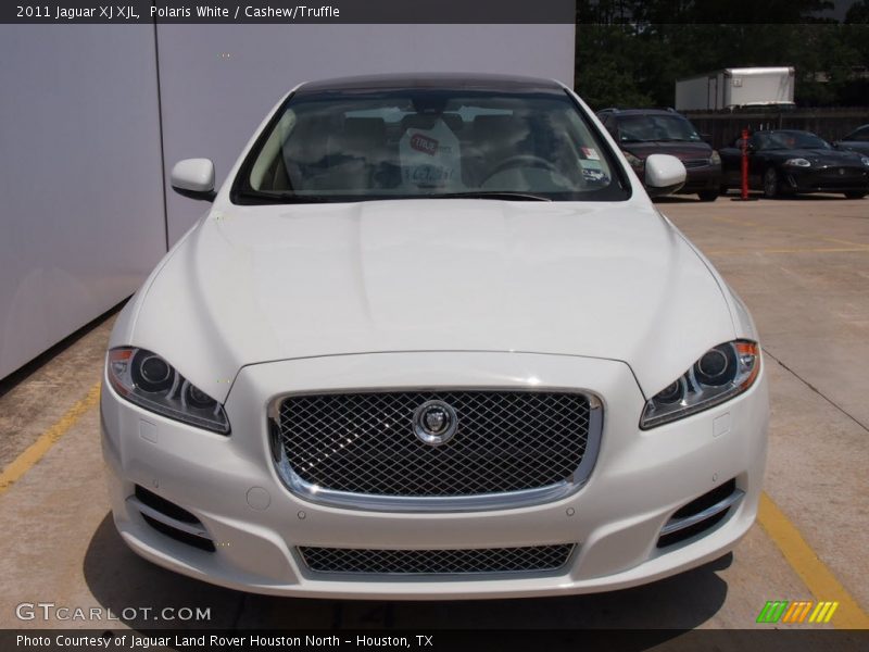 Polaris White / Cashew/Truffle 2011 Jaguar XJ XJL