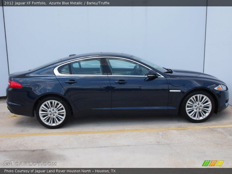 Azurite Blue Metallic / Barley/Truffle 2012 Jaguar XF Portfolio