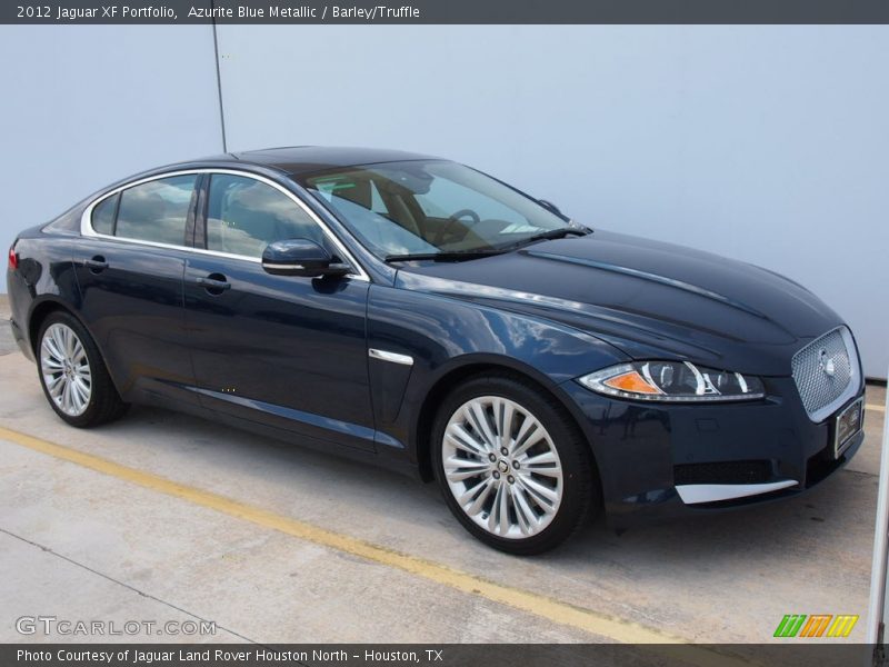 Azurite Blue Metallic / Barley/Truffle 2012 Jaguar XF Portfolio
