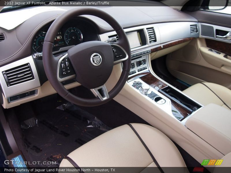 Azurite Blue Metallic / Barley/Truffle 2012 Jaguar XF Portfolio